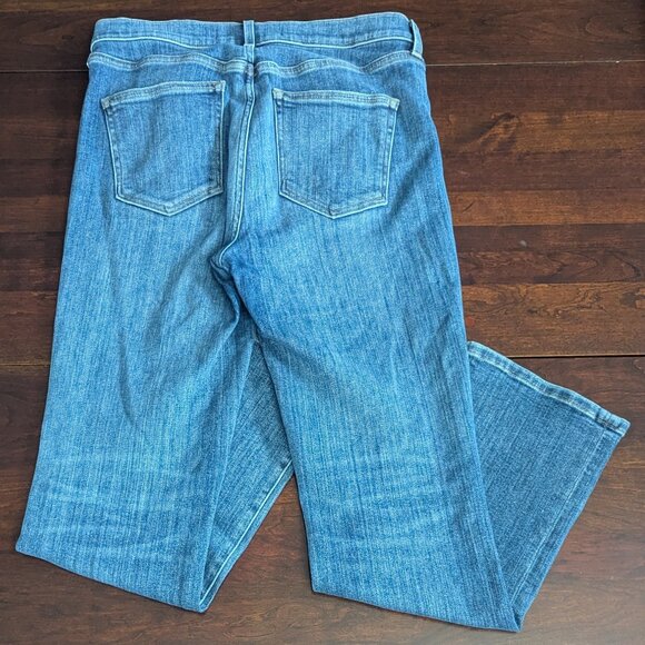 AYR The Pop Womens W30L Jeans High Rise Straight Leg Stretch Medium Wash Denim - Picture 2 of 4